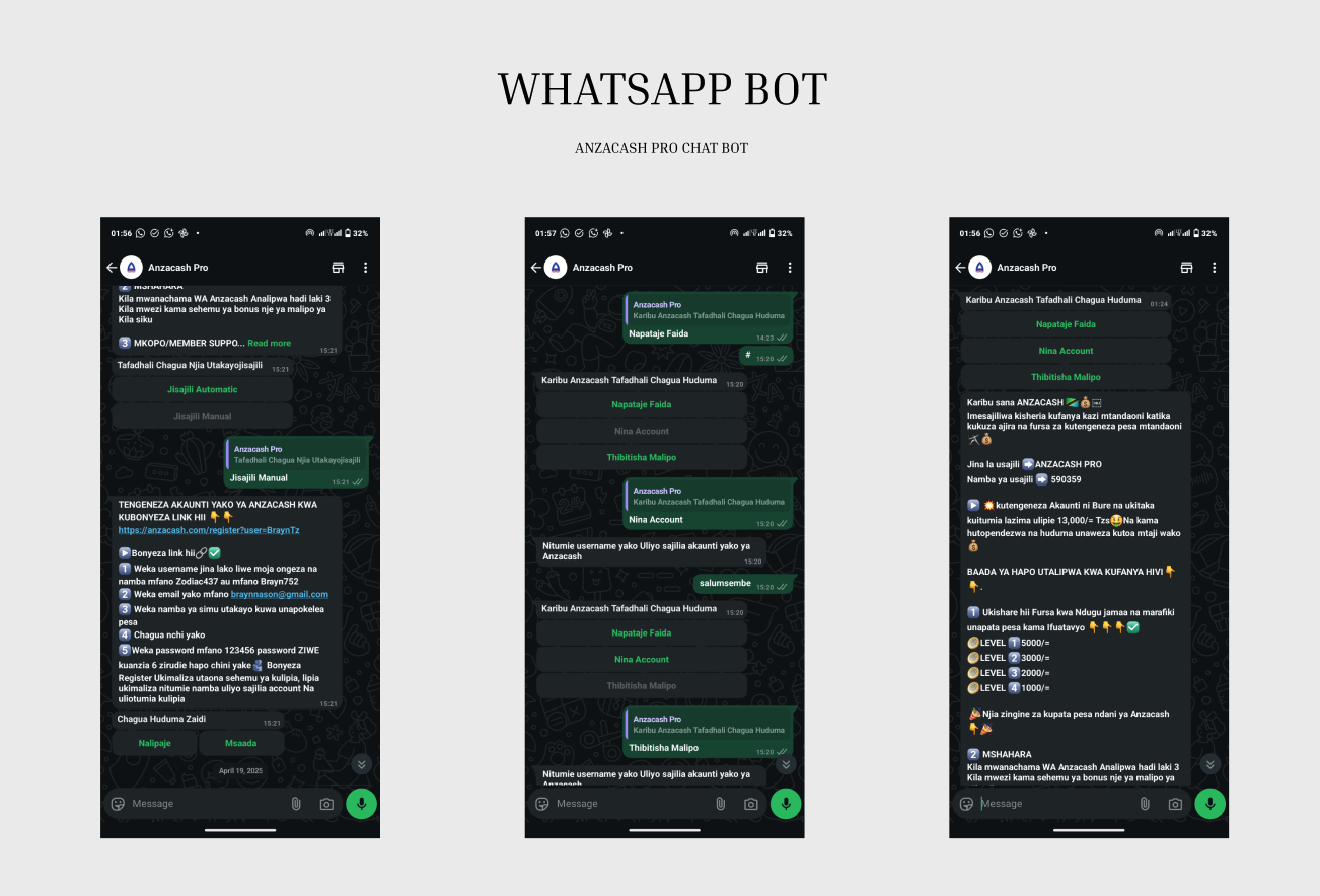 AnzaCash Bot